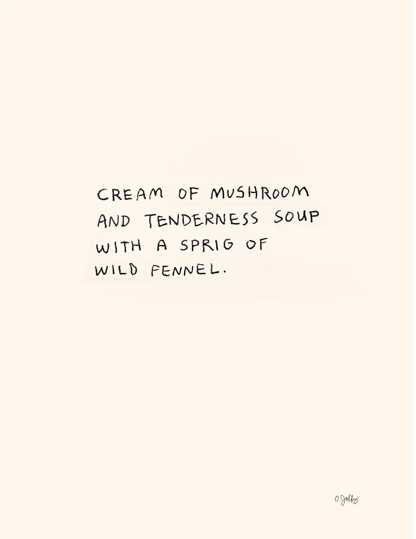 Cream of Mushroom Soup Print